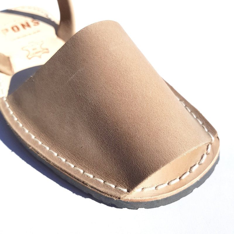 Avarca Sandals Leather TAUPE - PONS