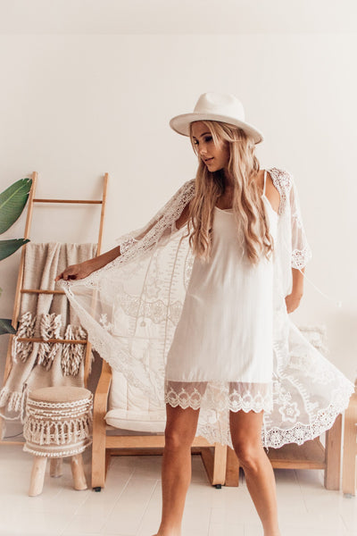 White Lace Petti Dress