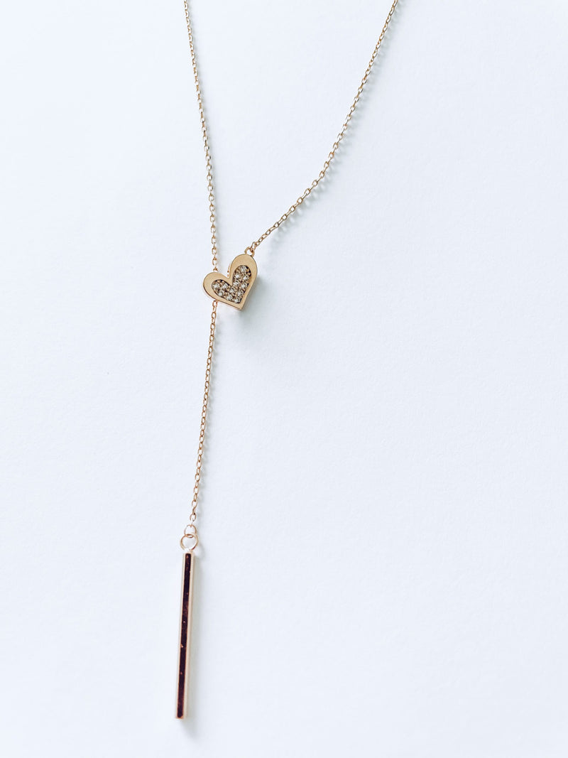 Jane Pendant 14K Rolled Rose Gold Necklace