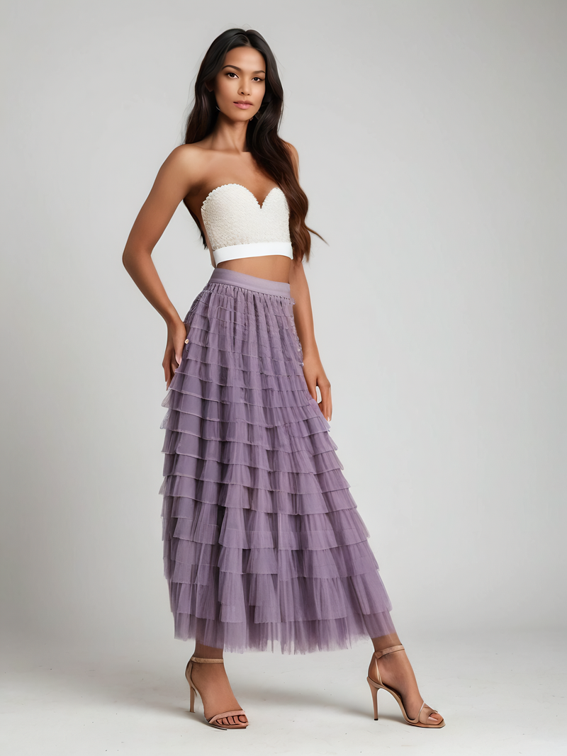 PURPLE TULLE SKIRT