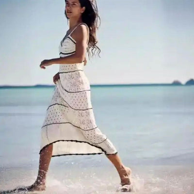 beach white dress