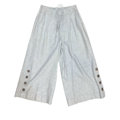 Duck Egg Blue Italian Linen Pants