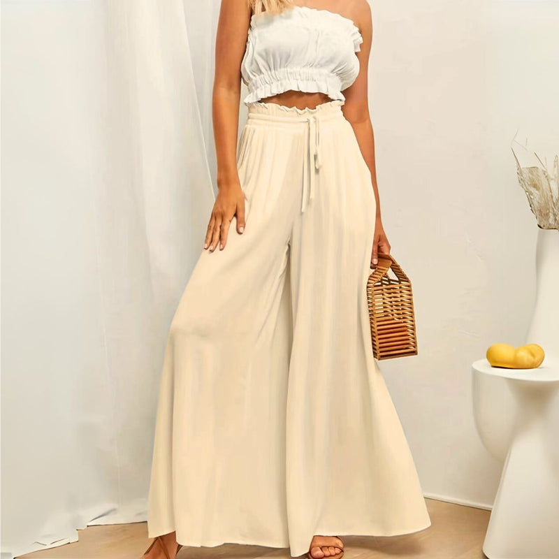 Wide Leg Pants Oatmeal