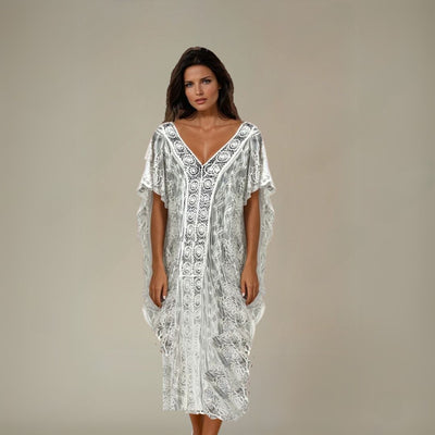 garden of eden kaftan front lace