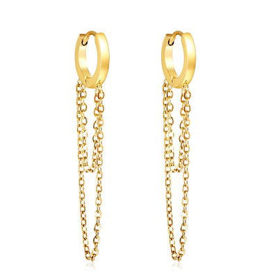 Gold hoop earrings