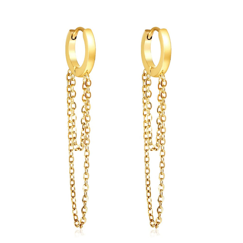 Gold hoop earrings