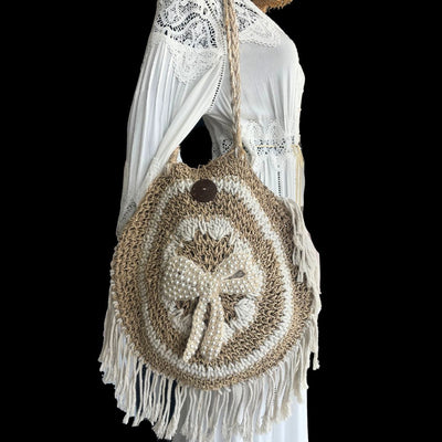boho bag round