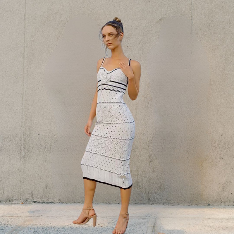 BLACK AND WHITE DRESS