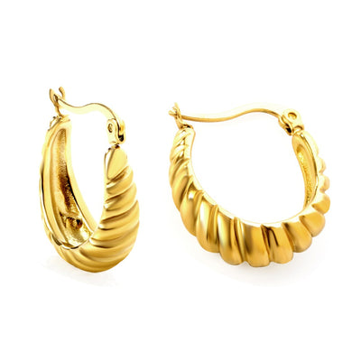 Gold hoop earrings