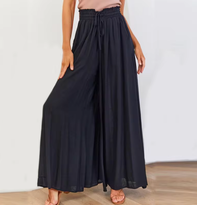 Wide Leg Pants Black