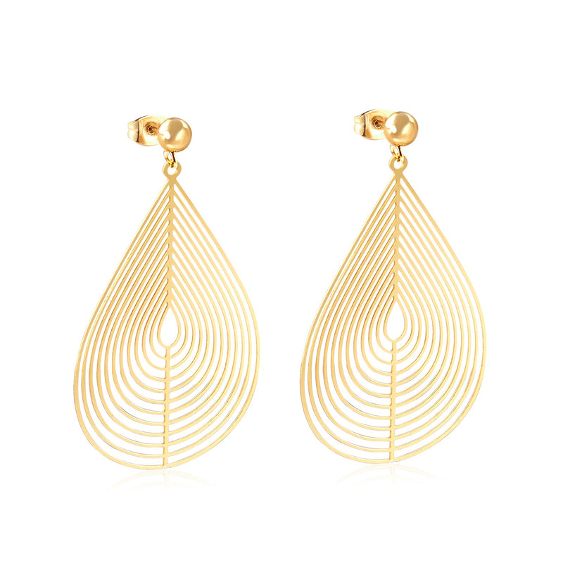 Teardrop Gold earrings 