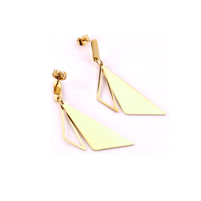 Gold dangle earrings