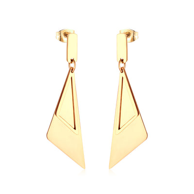 Gold dangle earrings