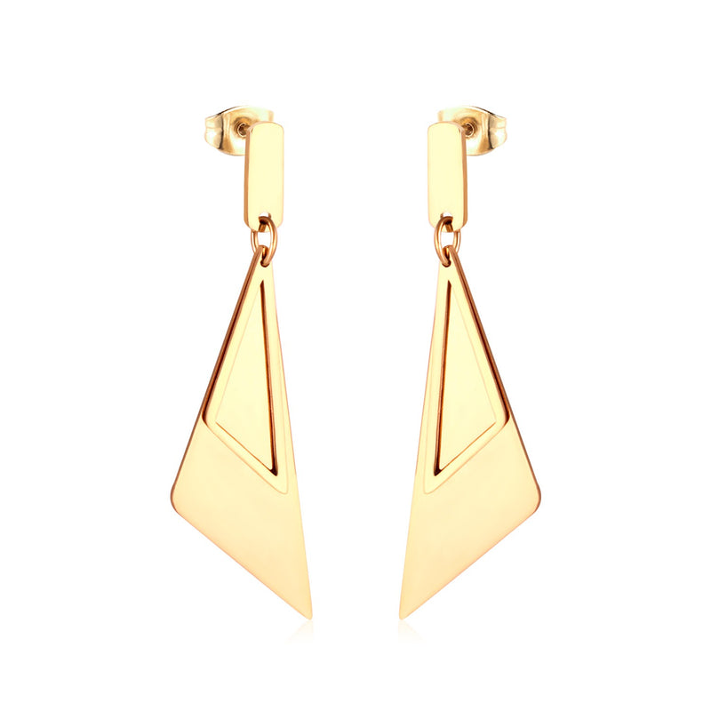 Gold dangle earrings