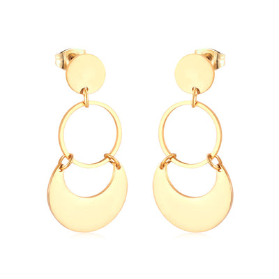 Gold dangly earrings