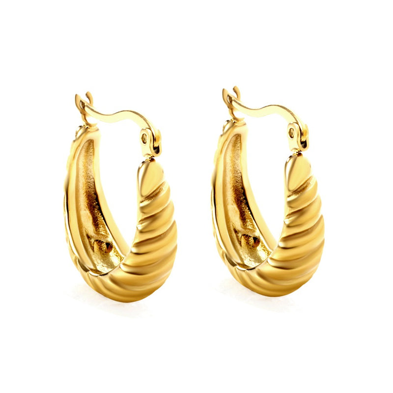 Gold hoop earrings