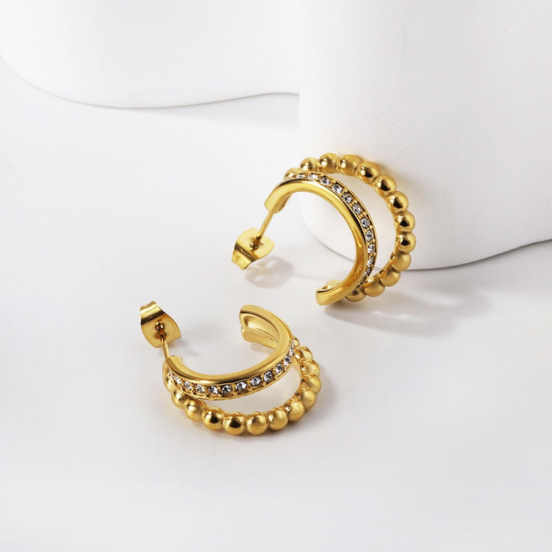 gold hoop earrings