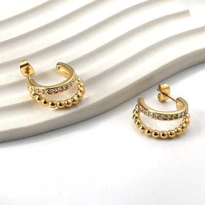 gold hoop earrings