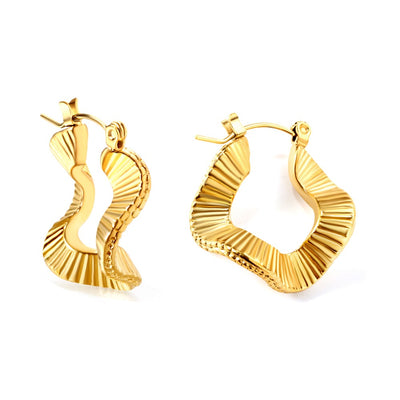 Gold hoop earrings