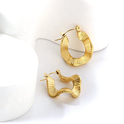 Gold hoop earrings