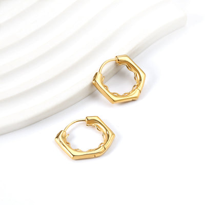 Wiggle Gold hoop earrings  