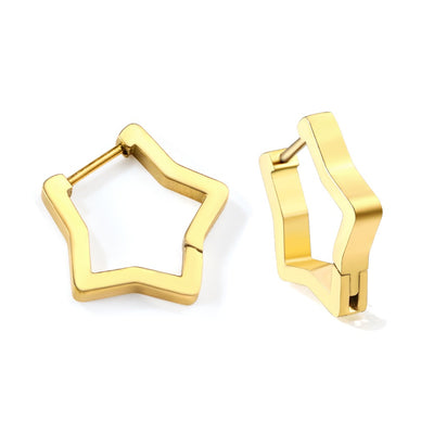 star gold sleeper hoops