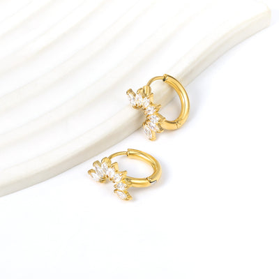 Gold hoop earrings