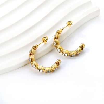 classy Gold hoop earrings