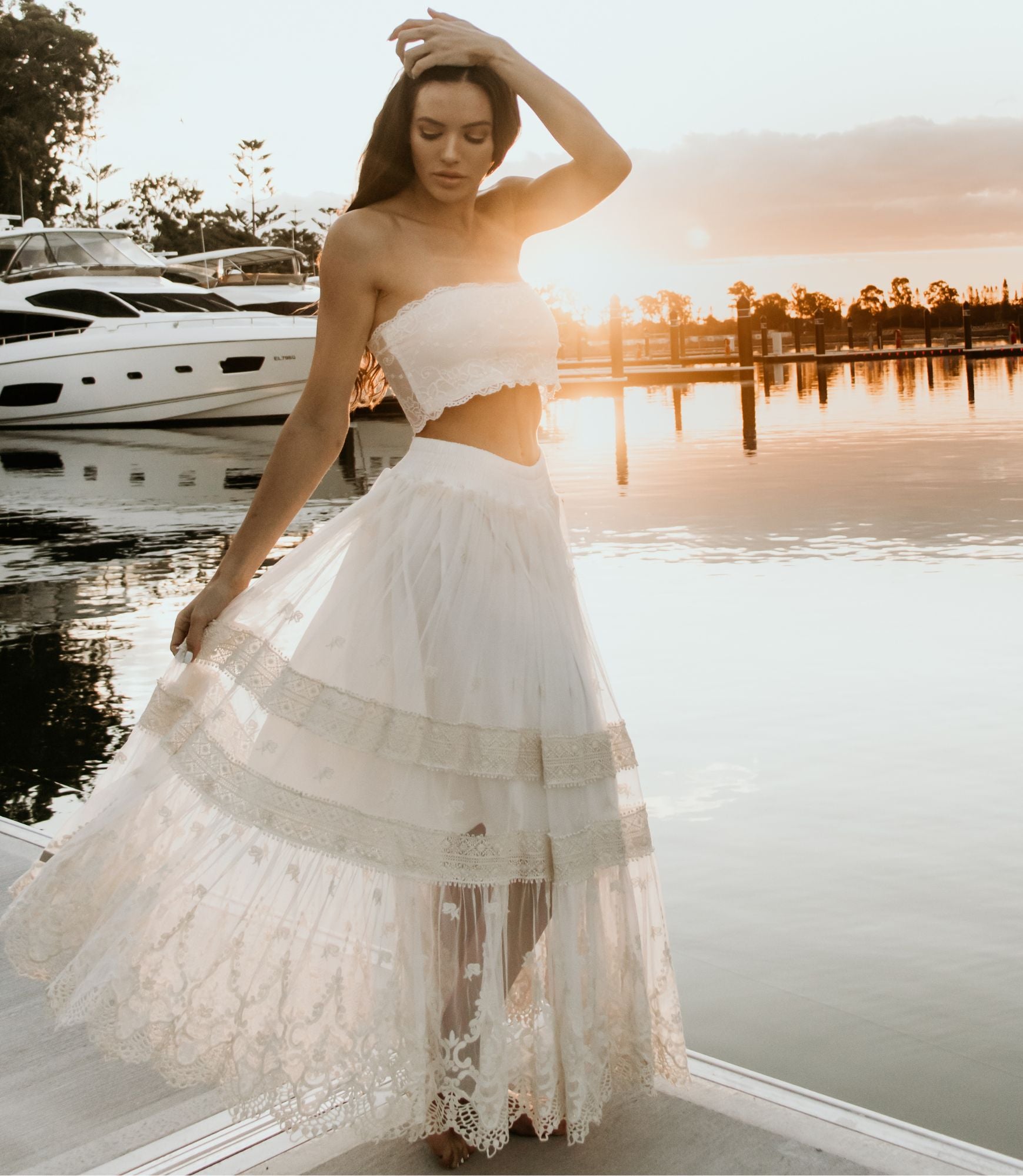 Luxe Designs Loungewear Boho Dresses Skirts Purity Lace Designs