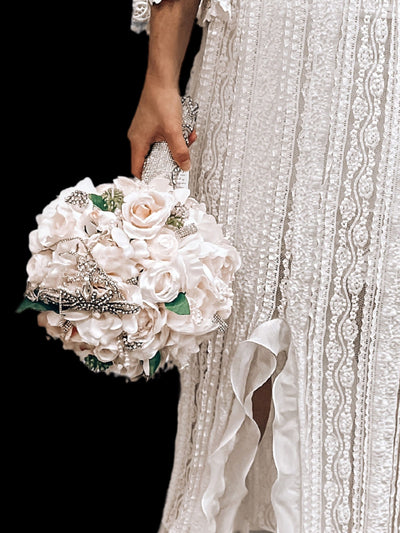 diamante bridal bouquet