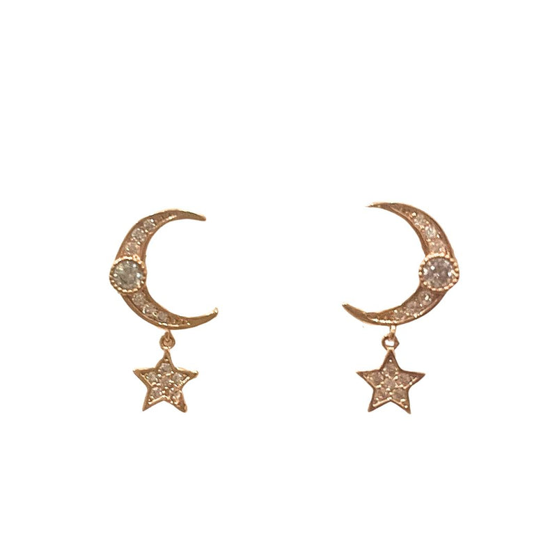 moon stars earrings