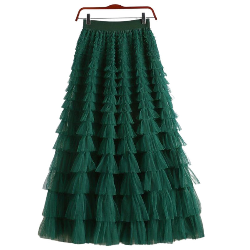 Sabrina Tulle Skirt Peacock Green