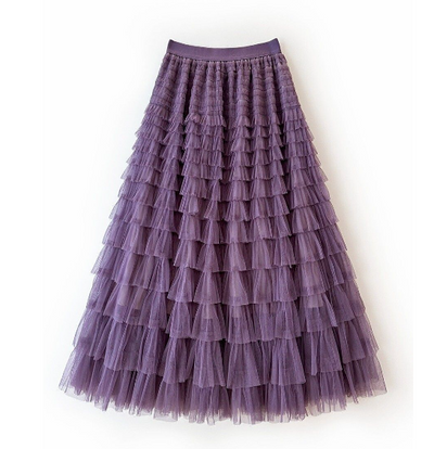 Sabrina Tulle Skirt Aubegine