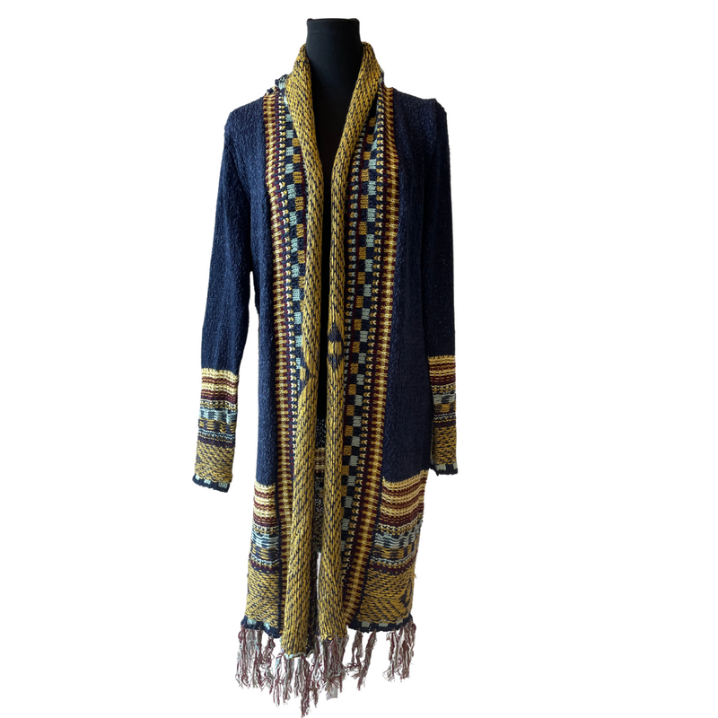 gold and Navy stripe jacket