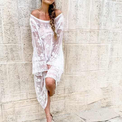 Debora White Lace Dress