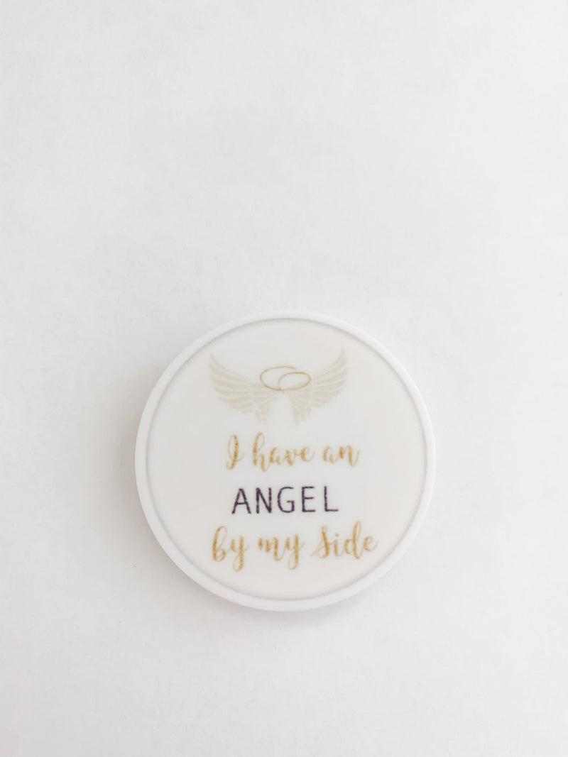 Phone Pop Socket - Gold Angel by my Side