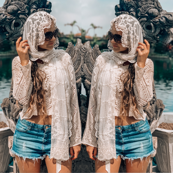 Exquisite Lace Head Scarf – Purity Lace Designs