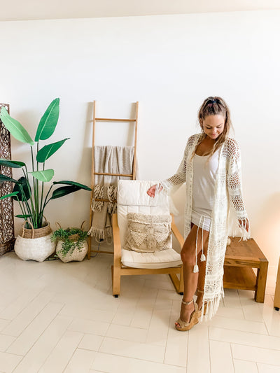 Indi Sky Kimono Blanco Cremoso