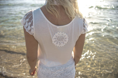White Lace Tee