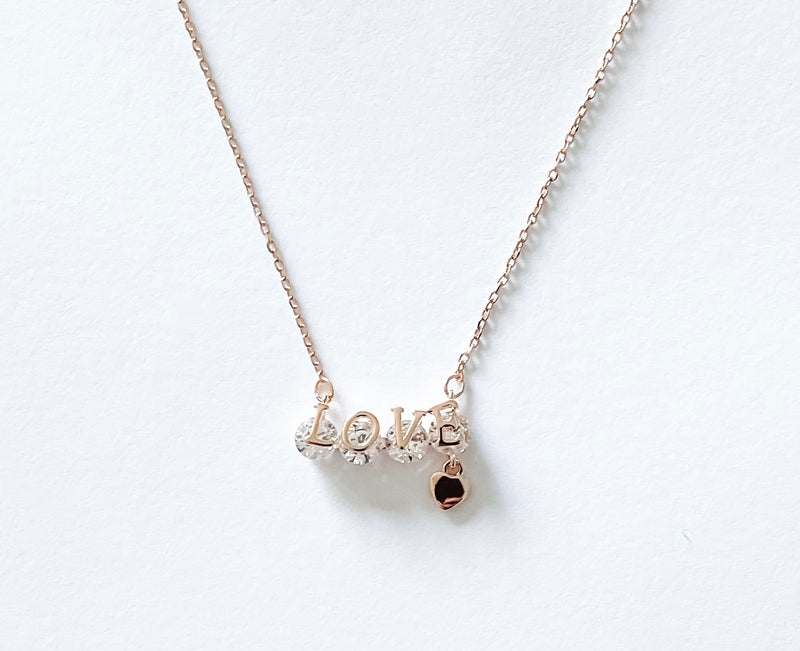 Love 14K Rose Gold Necklace