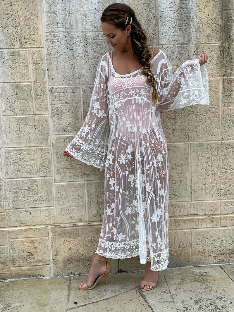 Debora White Lace Dress