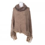Cappuccino Fur Poncho