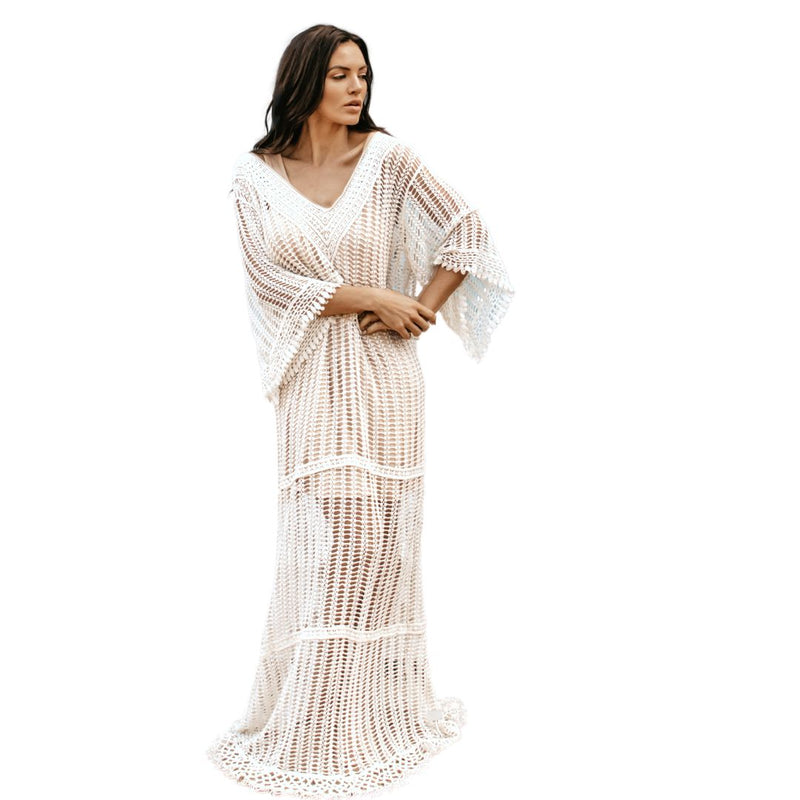 Tatianna White Crochet Dress